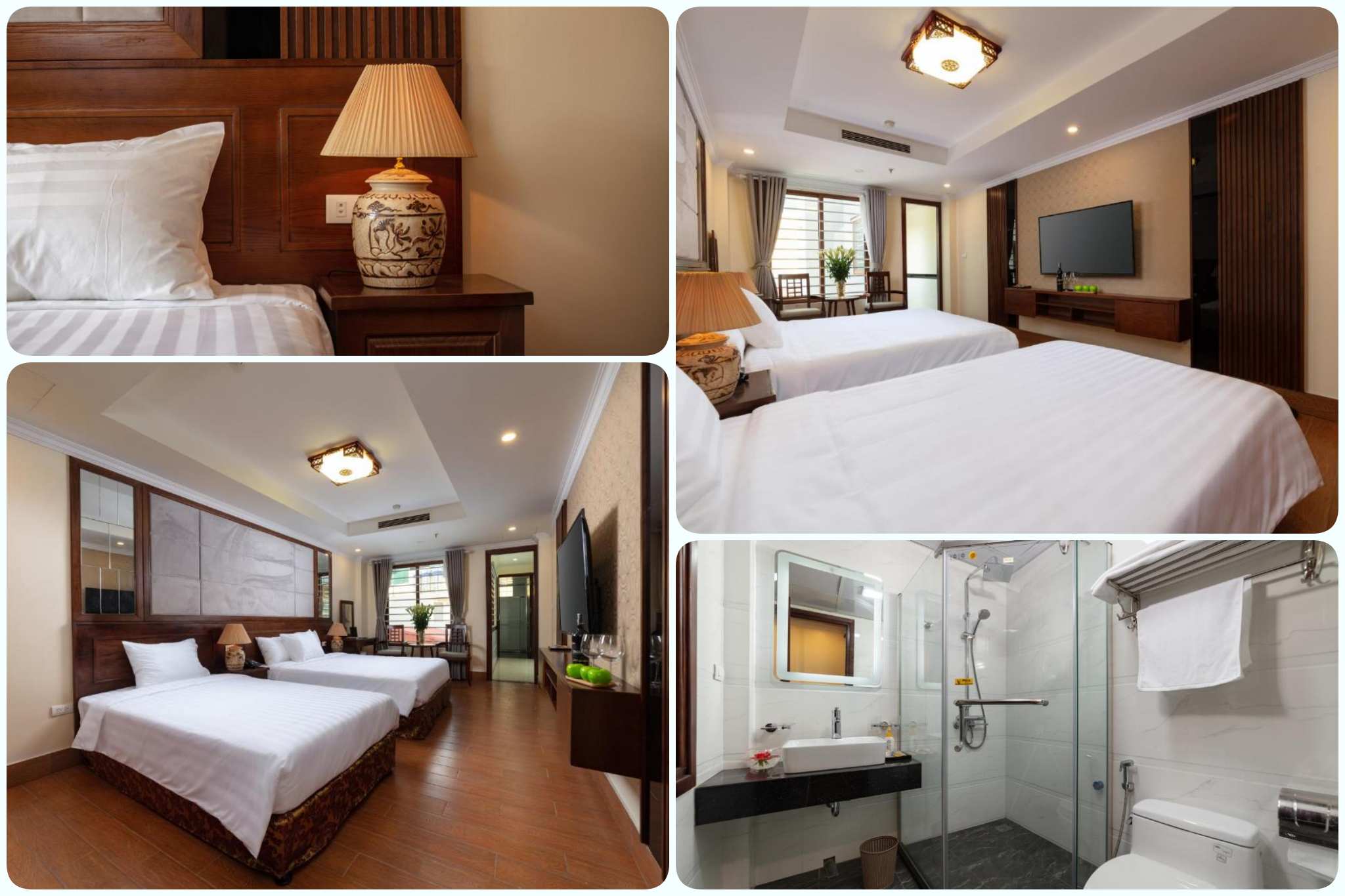 Phòng triple với không gian rộng rãi  tại The West Hotel & Spa 